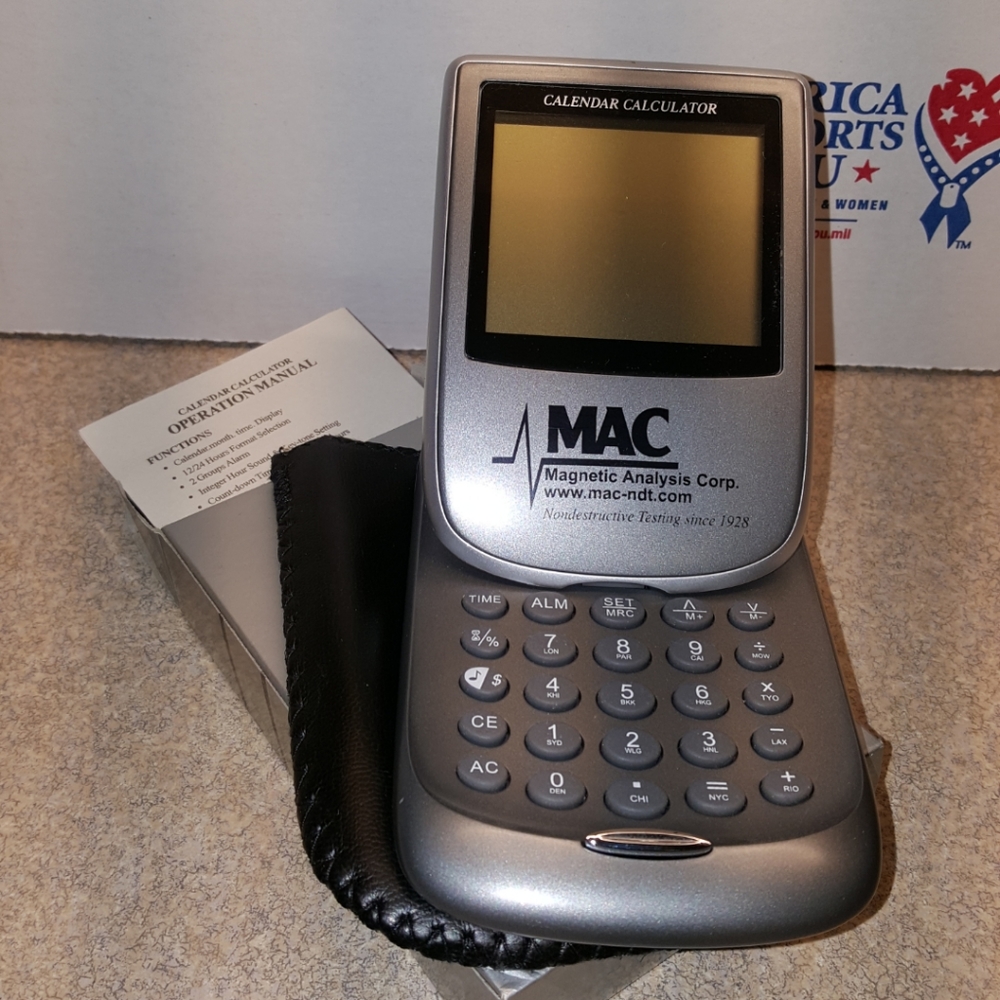 MAC Calendar Calculator NWOT